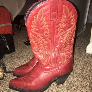 Red Cowgirl Boots, Laredo